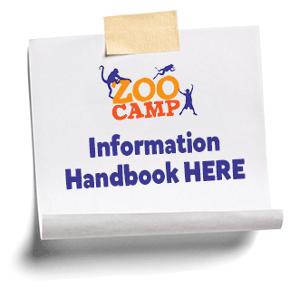 Button: links to Zoo Camp information handbook