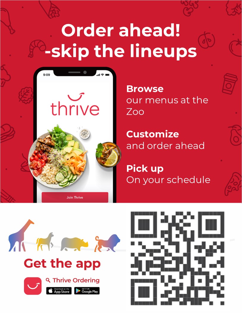Order ahead! Skip the lineups. Download the Thrive app to browse our menus and order ahead.