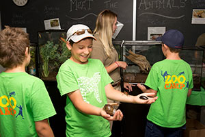 Zoo Camp kids at the Toronto Zoo